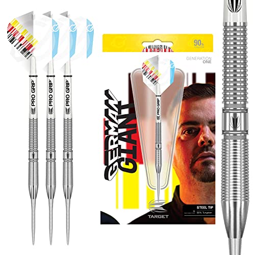 Target Darts Unisex-Adult Gabriel Clemens 90% Wolfram Steeldarts-Set (21Gr) Dartpfeile mit Stahlspitze, silber von Target Darts