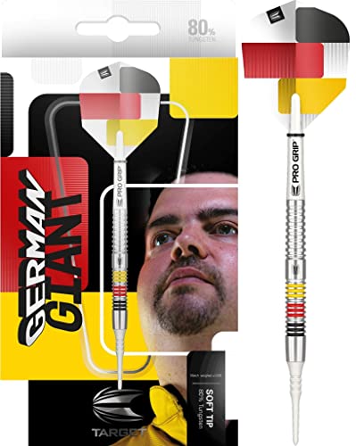 Target Darts Gabriel Clemens 80 80% Wolfram Softdarts-Set (21 g), schwarz, gelb, rot und weiß von Target Darts