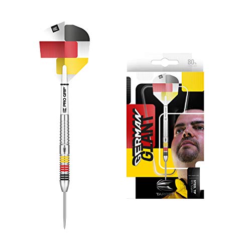 Target Darts Gabriel Clemens 80 80% Wolfram Steeldarts-Set (24 g), schwarz, gelb, rot und weiß von Target Darts