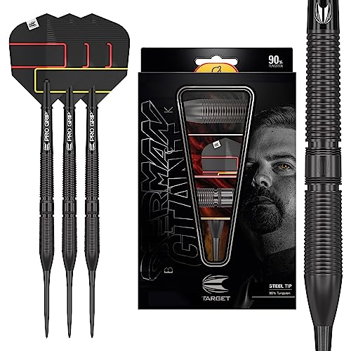 Target Darts Gabriel Clemens Black Edition 90% Tungsten Steel Tip Darts, 21G | Wolfram Dart Set, Player Edition Steel Point Darts, Steel Tip Dart Set, Professional Darts Set Target Darts Gabriel Clemens Black Edition 90% Tungsten Steel Tip Darts, 21G | Wolfram Dart Set, Player Edition Steel Point Darts, Steel Tip Dart Set, Professional Darts Set von Target Darts