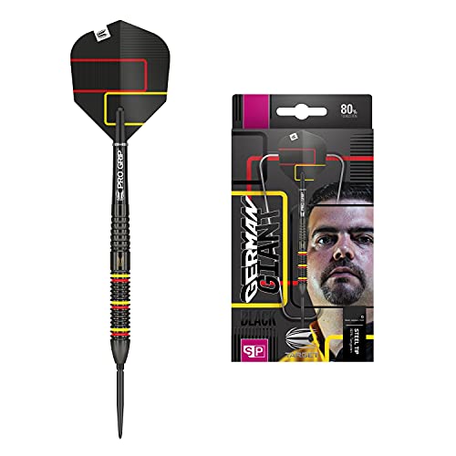 Target Darts - Gabriel Clemens Schwarze 80 80% Wolfram Swiss Point Steeldarts-Set Dartpfeile (22 g) von Target Darts