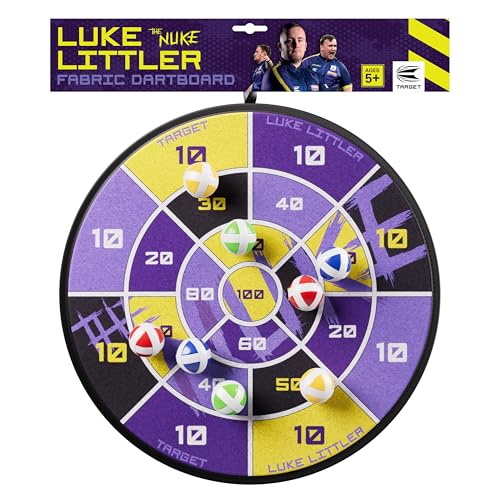Target Dart Luke Littler Sticky Ball Fabric Dartboard Set for Kids | Spieler-Edition "The Nuke“ Klettverschluss-Bälle Dart-Brett-Spielset mit 8 Haftbällen | Für drinnen und draußen, Kinderparty-Spiele Target Dart Luke Littler Sticky Ball Fabric Dartboard Set for Kids | Spieler-Edition "The Nuke“ Klettverschluss-Bälle Dart-Brett-Spielset mit 8 Haftbällen | Für drinnen und draußen, Kinderparty-Spiele von Target Darts