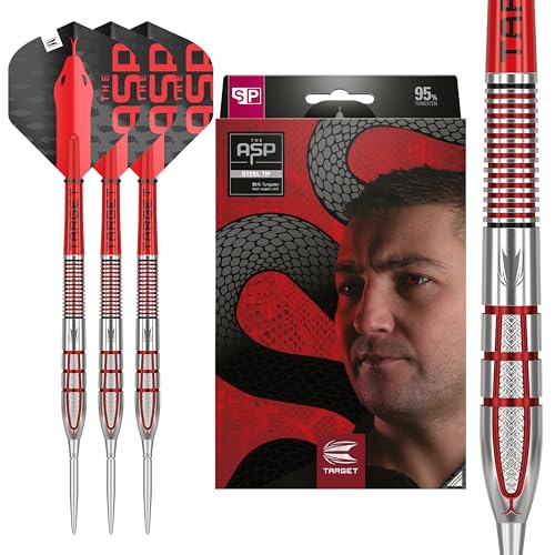 Target Darts Nathan Aspinall Gen 2 95% Wolfram Dartpfeile Steeldarts 24g Swiss Point Stahlspitze Dart Satz von Target Darts