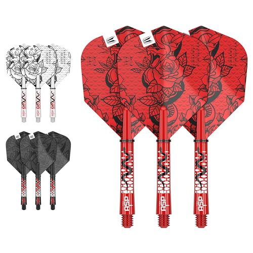 Target Darts Nathan Aspinall Ink Design No.6 Dartflüge & Zwischenbericht (41mm) Schäfte Vorbauten - 3er Pack von Target Darts