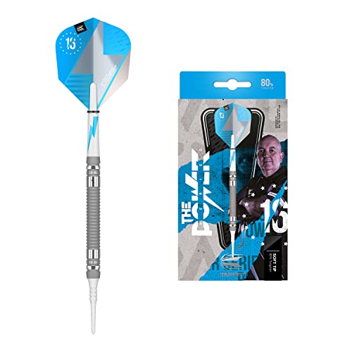 Target Darts Phil Taylor Power Series Silberne Wolfram Softdarts-Set Dartpfeile (19 gr) von Target Darts