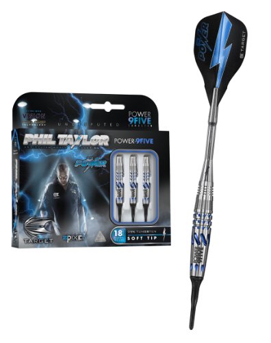 Target Darts Power 9Five Japanische Dartpfeile mit weicher Spitze, 18 g Target Darts Power 9Five Japanische Dartpfeile mit weicher Spitze, 18 g von Target Darts