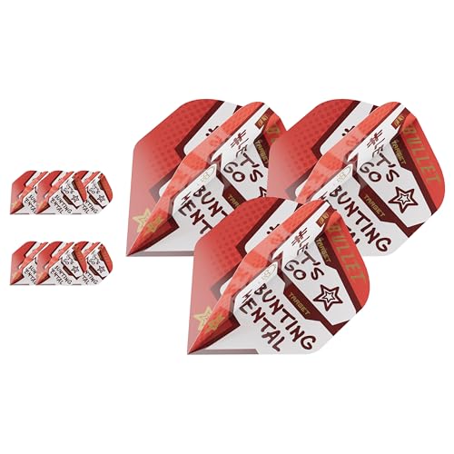 Target Darts Stephen Bunting Flights, 9er Pack - NO.2 |Pro Ultra Dart Flights in Rot, Weiß und Schwarz, Dart Flight Multipack, Profi Dart Zubehör Accessories Target Darts Stephen Bunting Flights, 9er Pack - NO.2 |Pro Ultra Dart Flights in Rot, Weiß und Schwarz, Dart Flight Multipack, Profi Dart Zubehör Accessories von Target Darts