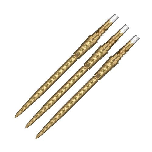 Target Darts Swiss Point Storm Nano Dart Points (3er-Pack Spitzen) 35mm Gold SP – Change Dart Point, Professionelles Dart-Zubehör von Target Darts