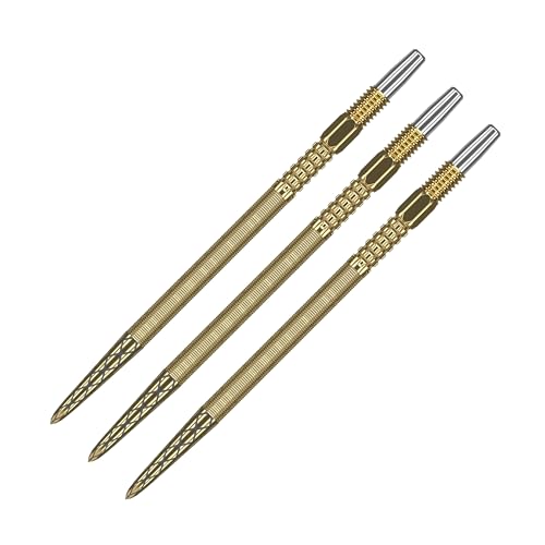 Target Darts Swiss Point DX Dart Points (3 Pack Set of Tips) 26mm, Gold - Change Dart Swiss Point, Profi Dart Zubehör, SP Dart Tip Removal von Target Darts