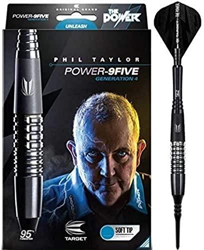 Target Darts Phil Taylor Power 9-Five 4. Generation 18G Wolfram Softdarts-Set Dartpfeile von Target Darts