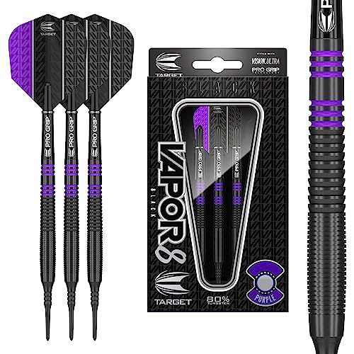 Target Darts Vapor 8 Schwarz Lila 18G Softdarts Dartpfeile-Set von Target Darts