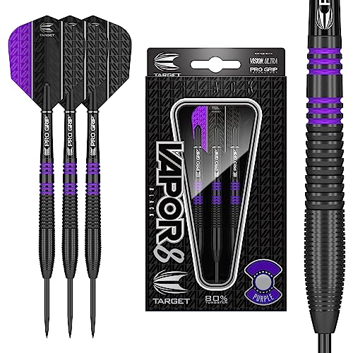 Target Darts Unisex-Erwachsene Vapor 8 Steel-Dartpfeile, Lila, 23G von Target Darts