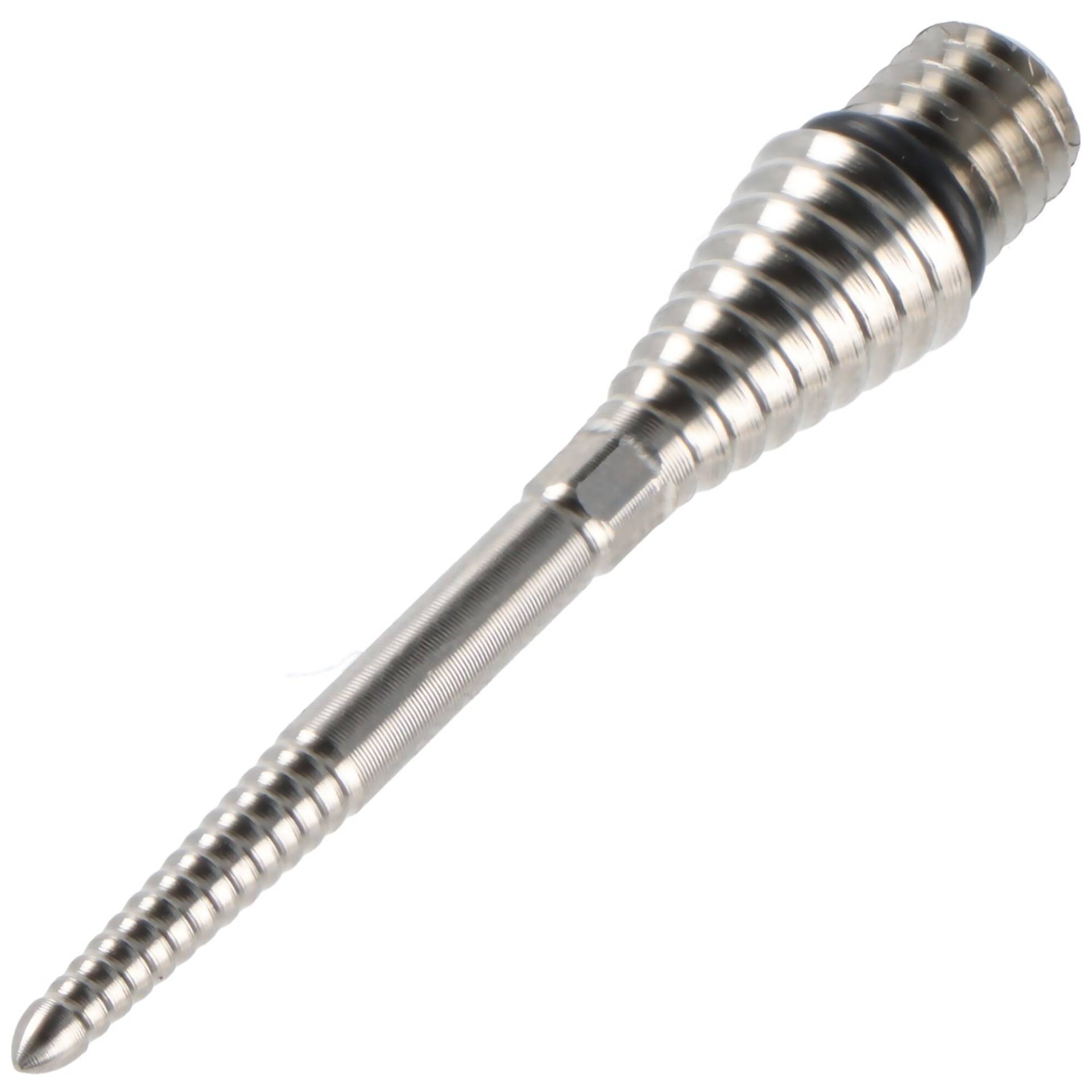 Titanium Grooved Converter Swiss Point, Steeldartspitzen, silber, 26mm von Target