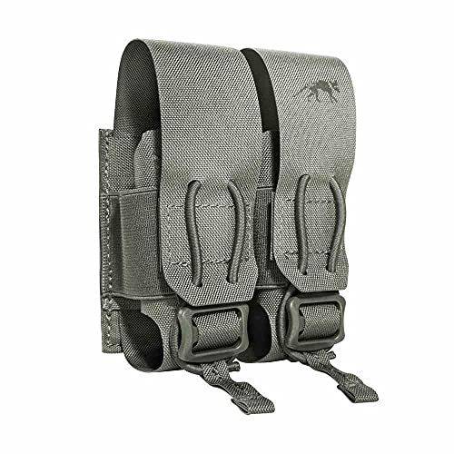 Tasmanian Tiger TT 2 SGL Flashbang Pouch IRR Molle-kompatible Einschub-Tasche für zwei 40mm Granaten/Flash Bangs, Steingrau-Oliv IRR von Tasmanian Tiger