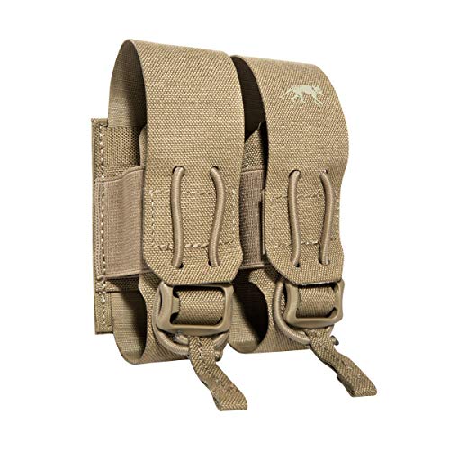 Tasmanian Tiger TT 2 SGL Flashbang Pouch Molle-kompatible Einschub-Tasche für Zwei 40mm Granaten/Flash Bangs, Khaki von Tasmanian Tiger