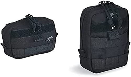 Tasmanian Tiger Tac Pouch 4, Black, 10 x 15 x 4, 7650 & Tiger Tac Pouch 1, Black, 15 x 10 x 4, 7647 von Tasmanian Tiger