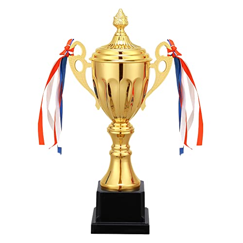 Tassety Pokal für Sportveranstaltungen, Wettbewerbe, Fußballgewinner, Teamauszeichnungen und Wettbewerbspartys, 27,9 cm, goldfarben, 1 Stück von Tassety