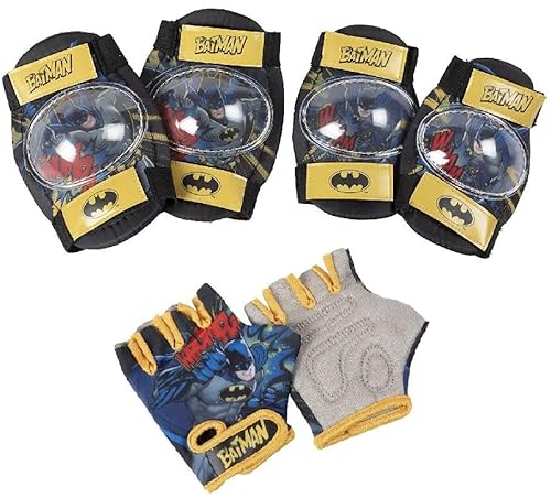 TataWay in viaggio si cresce DC Comics Batman Fahrradschutz-Set, Ellenbogenschützer und Handschuhe TataWay in viaggio si cresce DC Comics Batman Fahrradschutz-Set, Ellenbogenschützer und Handschuhe von TataWay in viaggio si cresce