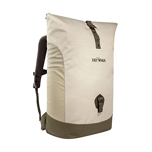 Tatonka 34l Daypack Grip Rolltop Pack - Rucksack mit Rollverschluss und 15 Laptopfach - 34 Liter (Brown Rice Curve) von Tatonka
