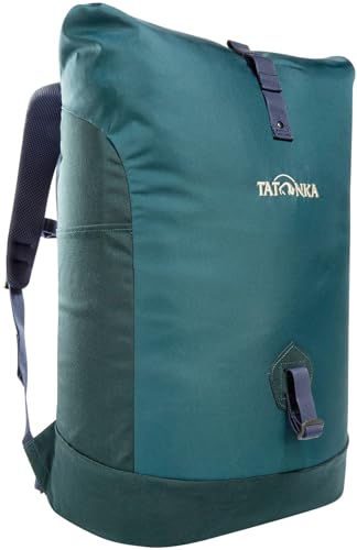 Tatonka 34l Daypack Grip Rolltop Pack - Rucksack mit Rollverschluss und 15 Laptopfach - 34 Liter (teal green/jasper) von Tatonka