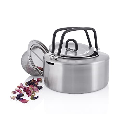 Tatonka Teekessel Teapot 1,5 L - Wasserkessel aus Edelstahl mit 1,5 Liter Volumen - Inklusive Teesieb (Ø 15 x 10 cm), Silber Tatonka Teekessel Teapot 1,5 L - Wasserkessel aus Edelstahl mit 1,5 Liter Volumen - Inklusive Teesieb (Ø 15 x 10 cm), Silber von Tatonka