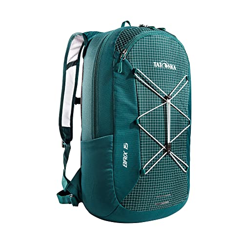 Tatonka Fahrradrucksack Baix 15L - Kleiner, leichter Outdoor-Rucksack mit Helmhalterung und 15 Liter Volumen - Damen und Herren (teal green) von Tatonka