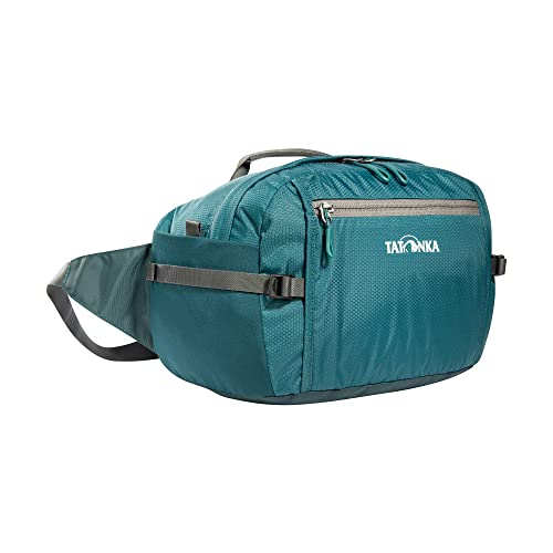 Tatonka Bauchtasche Hip Bag L (5 Liter) - Große Hüfttasche mit Reißverschlussfach, elastischer Seitentasche und einer Fronttasche mit Schlüsselhalter (teal green) von Tatonka