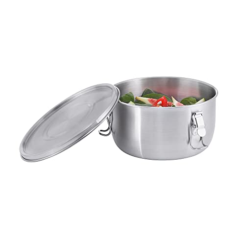 Tatonka Edelstahldose Foodcontainer 0,75 L - Essensbehälter mit Deckel, Clip-Verschlüssen und 750 ml Volumen - unzerbrechlich, schadstofffrei, spülmaschinenfest, Silber Tatonka Edelstahldose Foodcontainer 0,75 L - Essensbehälter mit Deckel, Clip-Verschlüssen und 750 ml Volumen - unzerbrechlich, schadstofffrei, spülmaschinenfest, Silber von Tatonka