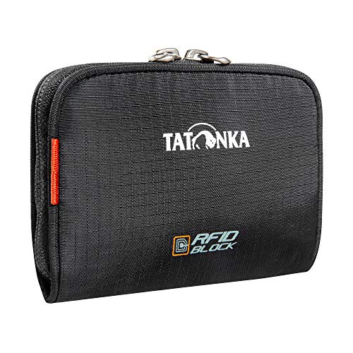 Tatonka Geldbeutel Big Plain Wallet RFID B - Geldbörse mit RFID Schutz und Münzfach, Fächern für Kreditkarten, Bankkarten etc. - Maße: 13 x 9 x 2 cm, Schwarz von Tatonka