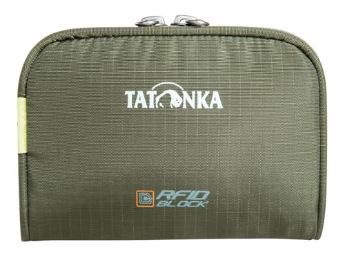 Tatonka Geldbeutel Big Plain Wallet RFID B - Geldbörse mit RFID Schutz und Münzfach, Fächern für Kreditkarten, Bankkarten etc. - Maße: 13 x 9 x 2 cm, Olive von Tatonka