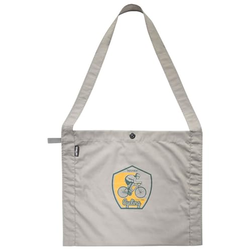 Tatonka Bike Musette L (11L) - Flache und leichte Umhängetasche für Radfahrer - Klein zusammenfaltbar - 11 Liter Volumen (sand beige) von Tatonka