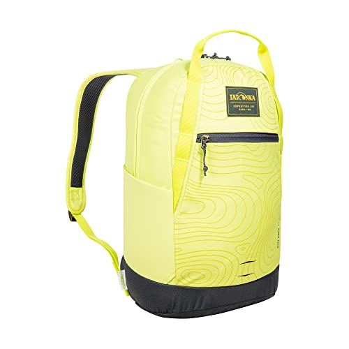 Tatonka Rucksack City Pack 15l - Kleiner, leichter Daypack aus recycelten Materialien - PFC-frei - 15 Liter Volumen (lime curve) von Tatonka