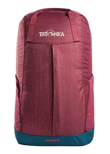 Tatonka Rucksack City Pack 20l - Leichter Daypack aus recycelten Materialien - 20 Liter Volumen (bordeaux red) von Tatonka