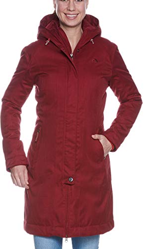 Tatonka Damen Floy Coat Mantel, Cherry Red, 44 von Tatonka