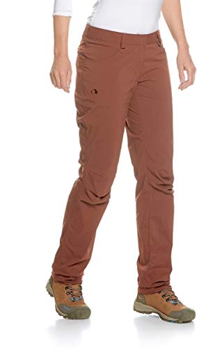 Tatonka Mohac W’s Pants - leichte Softshellhose für Damen - schnelltrocknend - Größe 44 - PFC-frei - Outdoorhose für Wandern, Trekking und Freizeit - aubergine rot von Tatonka