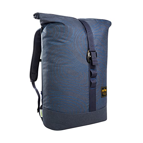 Tatonka Daypack City Rolltop 27l - PFC-freier Kurierrucksack aus recycelten Materialien - Mit Laptopfach - navy curve von Tatonka