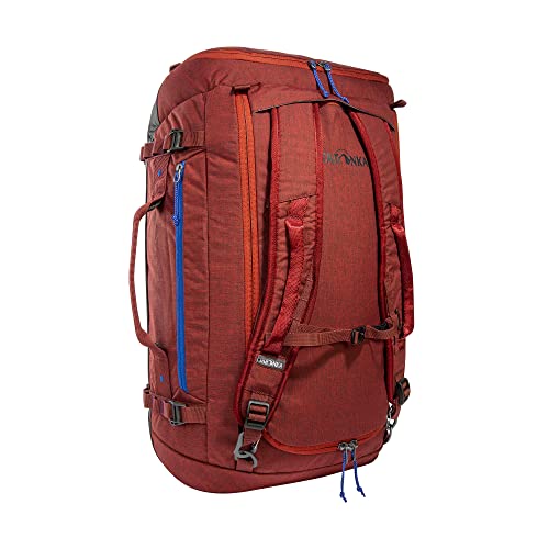 Tatonka Duffle Bag 65L - Faltbare Reisetasche mit Rucksackfunktion, abschließbar, klein verstaubar und mit 65 Liter Volumen (Tango red) von Tatonka