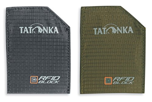 Tatonka Ec Kartentasche Sleeve RFID B Set 2, Assorted, 9 x 6.5 x 0.5 cm, 0.001 Liter, 2992, Black / Olive Tatonka Ec Kartentasche Sleeve RFID B Set 2, Assorted, 9 x 6.5 x 0.5 cm, 0.001 Liter, 2992, Black / Olive von Tatonka