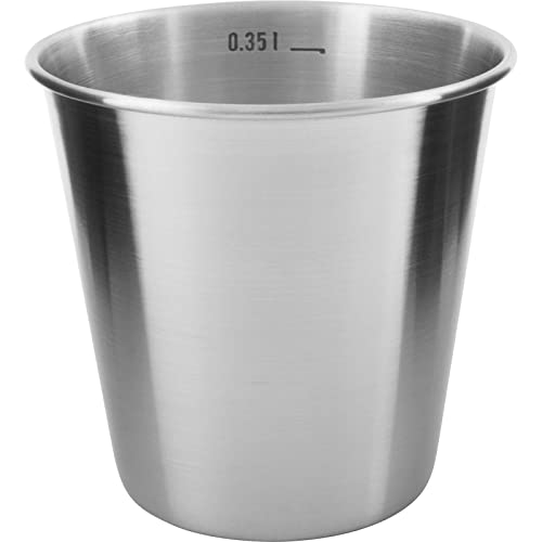 Tatonka Edelstahl-Becher Mug 350ml - Einwandiger Trinkbecher mit 0,35l Volumen und Volumenskalierung - Lebensmittelecht, unzerbrechlich, schadstofffrei - Ø 9,5 x 9 cm Tatonka Edelstahl-Becher Mug 350ml - Einwandiger Trinkbecher mit 0,35l Volumen und Volumenskalierung - Lebensmittelecht, unzerbrechlich, schadstofffrei - Ø 9,5 x 9 cm von Tatonka