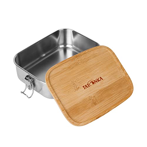 Tatonka Edelstahl Brotdose Lunch Box I 1000 ml Bamboo - Brotbox mit Bambusdeckel und Bügelverschluss - unzerbrechlich, schadstofffrei, spülmaschinenfest, plastikfrei und BPA-frei - 1l Tatonka Edelstahl Brotdose Lunch Box I 1000 ml Bamboo - Brotbox mit Bambusdeckel und Bügelverschluss - unzerbrechlich, schadstofffrei, spülmaschinenfest, plastikfrei und BPA-frei - 1l von Tatonka