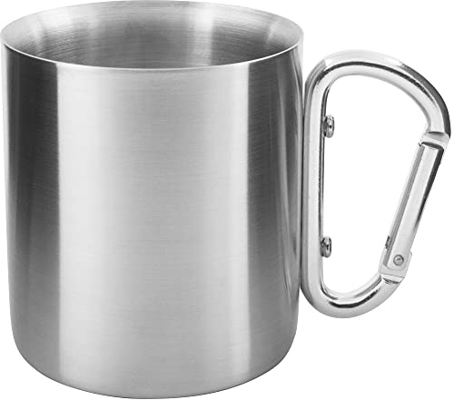 Tatonka Edelstahl-Tasse Thermo Mug Carabiner 250ml - Doppelwandiger Thermobecher mit Deckel, Karabiner-Griff, Volumenskalierung und 0,25l Volumen - isoliert , 1 Stück (1er Pack) Tatonka Edelstahl-Tasse Thermo Mug Carabiner 250ml - Doppelwandiger Thermobecher mit Deckel, Karabiner-Griff, Volumenskalierung und 0,25l Volumen - isoliert , 1 Stück (1er Pack) von Tatonka