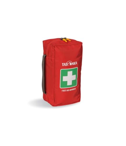 Tatonka First Aid Advanced - Erste Hilfe Set mit Inhalt für Gruppen bis zu 6 Personen - U. a. Rettungsdecke, Schere, Fieberthermometer etc. - 27,5 x 15,5 x 12 cm - rot von Tatonka