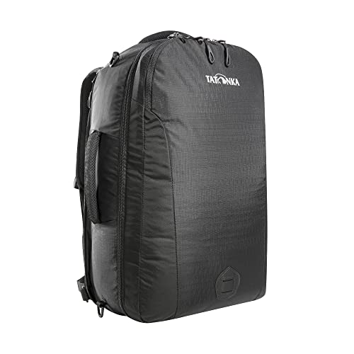 Tatonka Flightcase 40L - Handgepäck-Rucksack mit verstaubaren Schulterträgern - komplett aufklappbar - 40 Liter Volumen (Black) von Tatonka