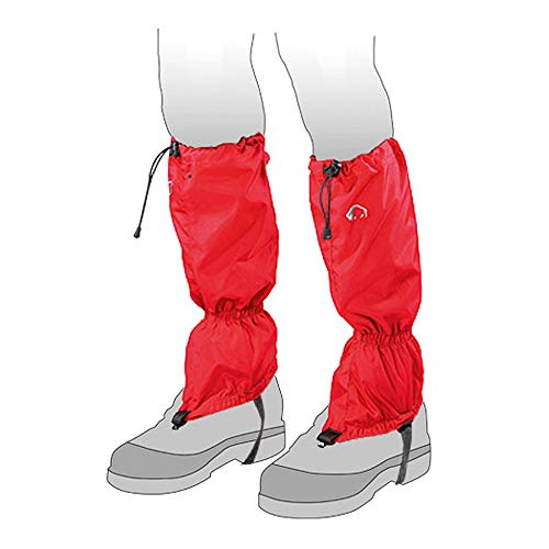 Tatonka Gaiter 420 HD (Gr. L) - Wasserdichte, lange Gamaschen mit Schuh-Riemen und Reißverschluss - Schützen Schuhe und Hosenbeine beim Wandern und Trekken - Größe L (red) von Tatonka