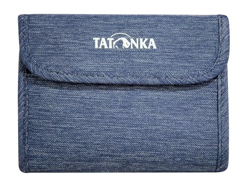 Tatonka Geldbörse Euro Wallet - Klettverschluss-Geldbeutel mit 5 Kreditkarten-Steckfächern, Geldscheinfach und RV-Fach für Münzgeld - 10 x 14 x 2 cm - Navy von Tatonka