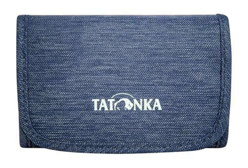 Tatonka Geldbörse Folder - Klettverschluss-Geldbeutel mit 3 Kreditkarten-Steckfächern, Geldscheinfach, Sichtfenster und RV-Fach für Münzgeld - 9 x 12 x 2 cm - Navy von Tatonka