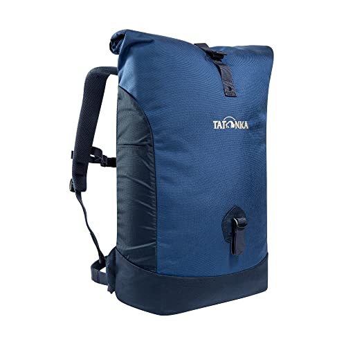 Tatonka 25l Daypack Grip Rolltop Pack S - Rucksack mit Rollverschluss und 15" Laptopfach - Tagesrucksack - 25 Liter - Darker Blue/Navy von Tatonka