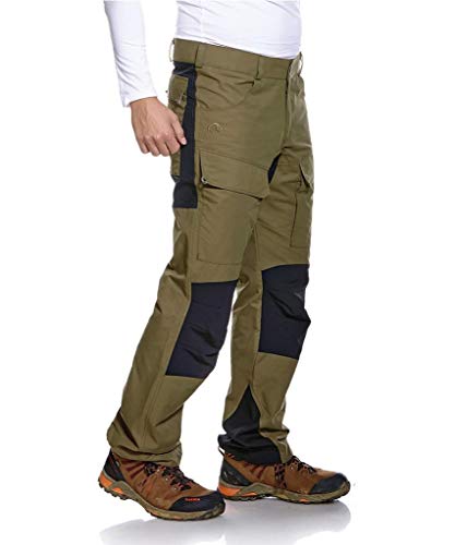 Tatonka Greendale M’s Pants - Wanderhose für Herren - bequeme Outdoor-Hose mit elastischen Softshell-Einsätzen und Seitentaschen - oliv - Größe 56 von Tatonka