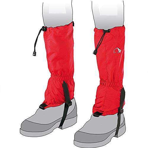 Tatonka Gaiter 420 HD Junior - Wasserdichte Gamaschen für Kinder und Jugendliche - Mit Schuh-Riemen und Reißverschluss - Schützen Schuhe und Hosenbeine beim Wandern und Spazierengehen (red) von Tatonka