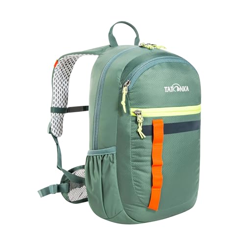 Tatonka Kinderrucksack City Pack JR 12 - Rucksack für Jungen und Mädchen ab 6 Jahren - Mit Reflexstreifen und inkl. Sitzkissen - 12 Liter - sage green von Tatonka